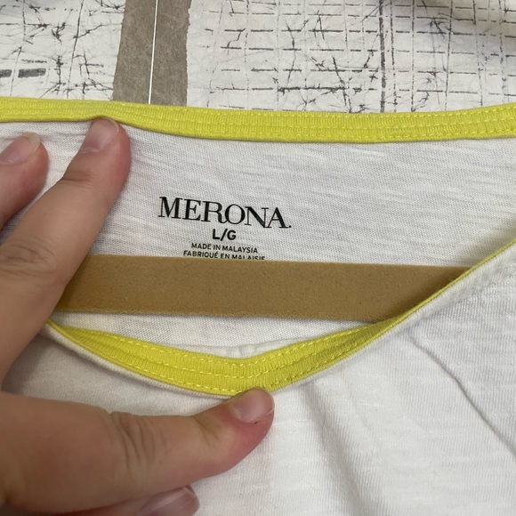 Chartreuse Polk Dot T Shirt - Picture 3 of 4